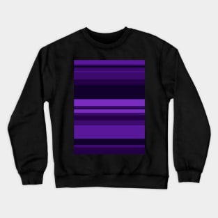 Purple and black striped pattern Crewneck Sweatshirt